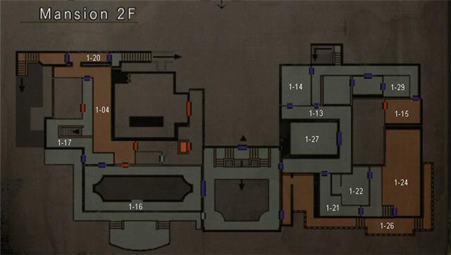 生化危机1重制版地图及流程攻略八（吉尔篇之洋馆的探索攻略1）