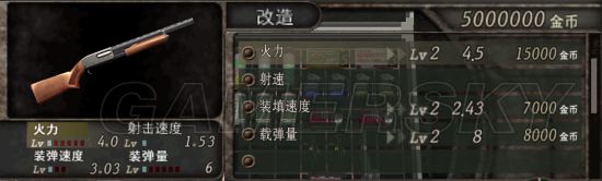 生化危机4武器改造汇总（生化危机4改造武器需要的金币）